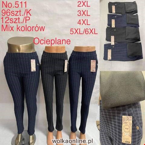 Spodnie damskie ocieplane 511 Mix kolor 2XL-6XL