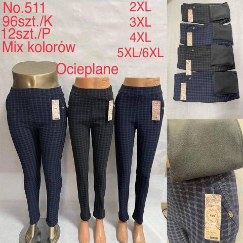 Spodnie damskie ocieplane 511 Mix kolor 2XL-6XL 1