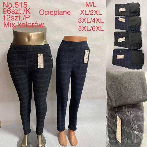 Spodnie damskie ocieplane 515 Mix kolor M-6XL