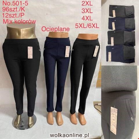 Spodnie damskie ocieplane 501-5 Mix kolor 2XL-6XL