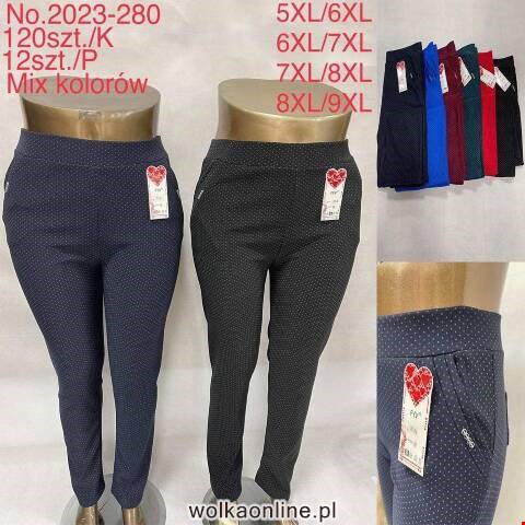 Spodnie damskie 2023-280 Mix kolor 5XL-9XL