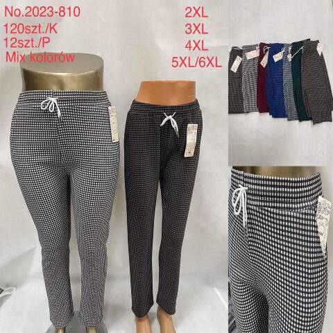 Spodnie damskie 2023-810 Mix kolor 2XL-6XL