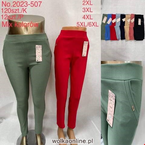 Spodnie damskie 2023-507 Mix kolor 2XL-6XL