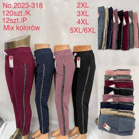 Spodnie damskie 2023-318 Mix kolor 2XL-6XL 1