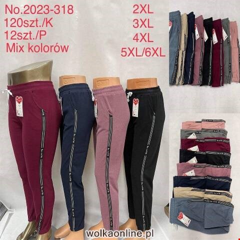 Spodnie damskie 2023-318 Mix kolor 2XL-6XL
