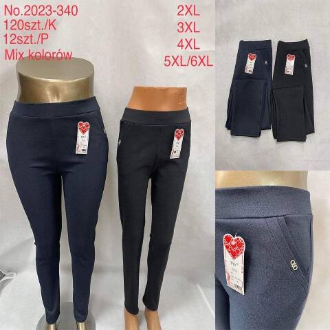 Spodnie damskie 2023-340 Mix kolor 2XL-6XL 1