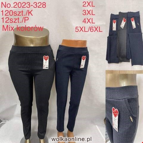 Spodnie damskie 2023-328 Mix kolor 2XL-6XL