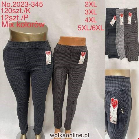 Spodnie damskie 2023-345 Mix kolor 2XL-6XL