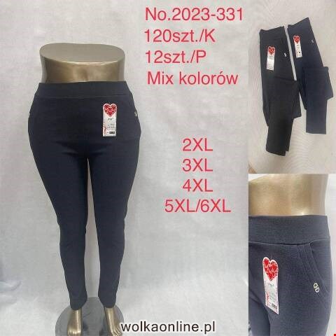 Leginsy damskie 2023-331 Mix kolor 2XL-6XL