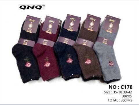 Skarpety damskie zimowe C178 Mix kolor 35-42