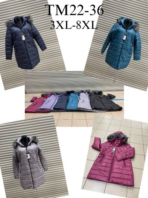 Kurtka zimowa damskie TM22-36 1 kolor 3XL-8XL
