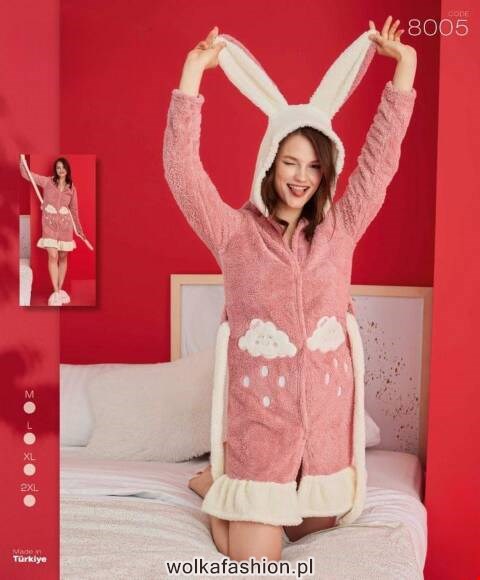 Szlafrok Soft 8005 1 kolor M-2XL (Towar Tureckie)