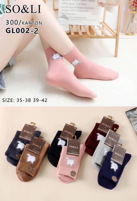 Skarpety damskie GL002-2 Mix kolor 35-42
