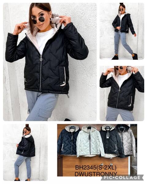 Kurtka damskie zimowa BH2345 1 kolor S-2XL