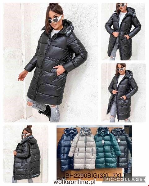 Płaszcze damskie zimowe BH2290BIG 1 kolor 3XL-7XL
