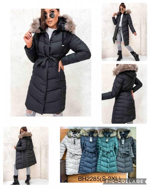 Płaszcze damskie zimowe BH2285 1 kolor S-2XL