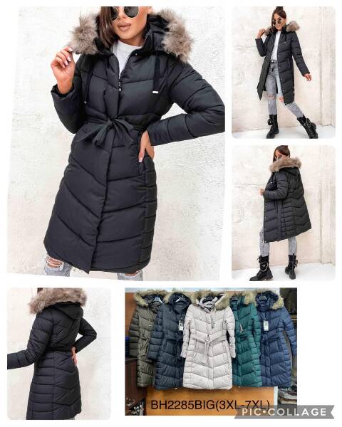 Płaszcze damskie zimowe BH2285BIG 1 kolor 3XL-7XL 1