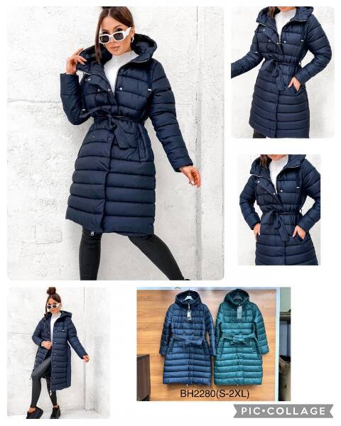 Płaszcze damskie zimowe BH2280 1 kolor S-2XL