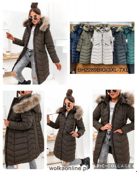 Płaszcze damskie zimowe BH2289BIG 1 kolor 3XL-7XL