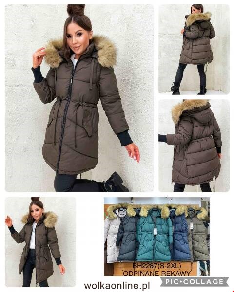 Płaszcze damskie zimowe BH2287 1 kolor S-2XL