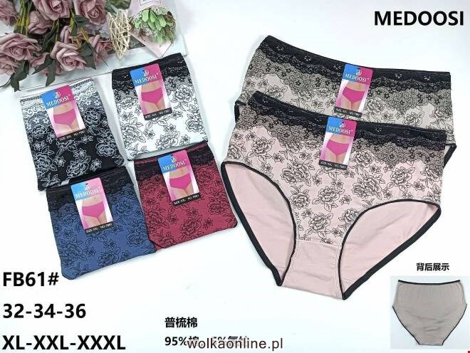 Majtki damskie FB61 Mix KOLOR  XL-3XL