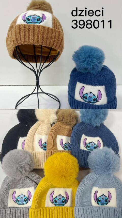 Czapka zimowa dziewczęca 398011 Mix kolor Standard 1