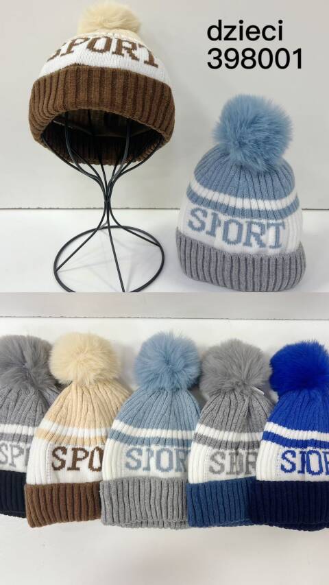 Czapka zimowa dziewczęca 398001 Mix kolor Standard 1