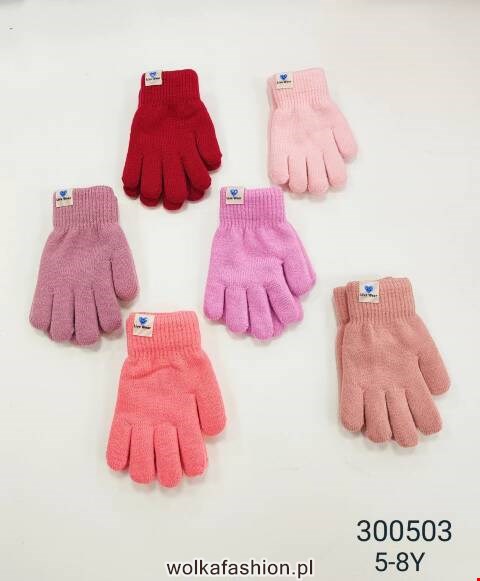 Rękawiczki dziewczęce 300503 Mix kolor Standard