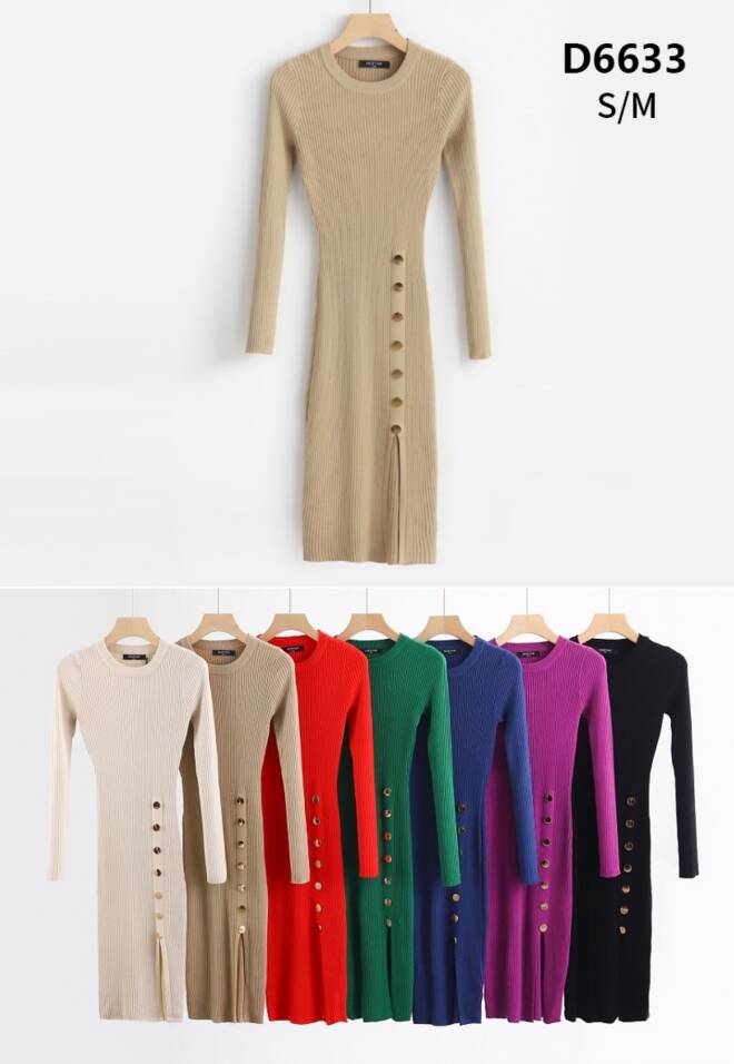 Sukienka damskie D6633 Mix KOLOR  S/M-L/XL