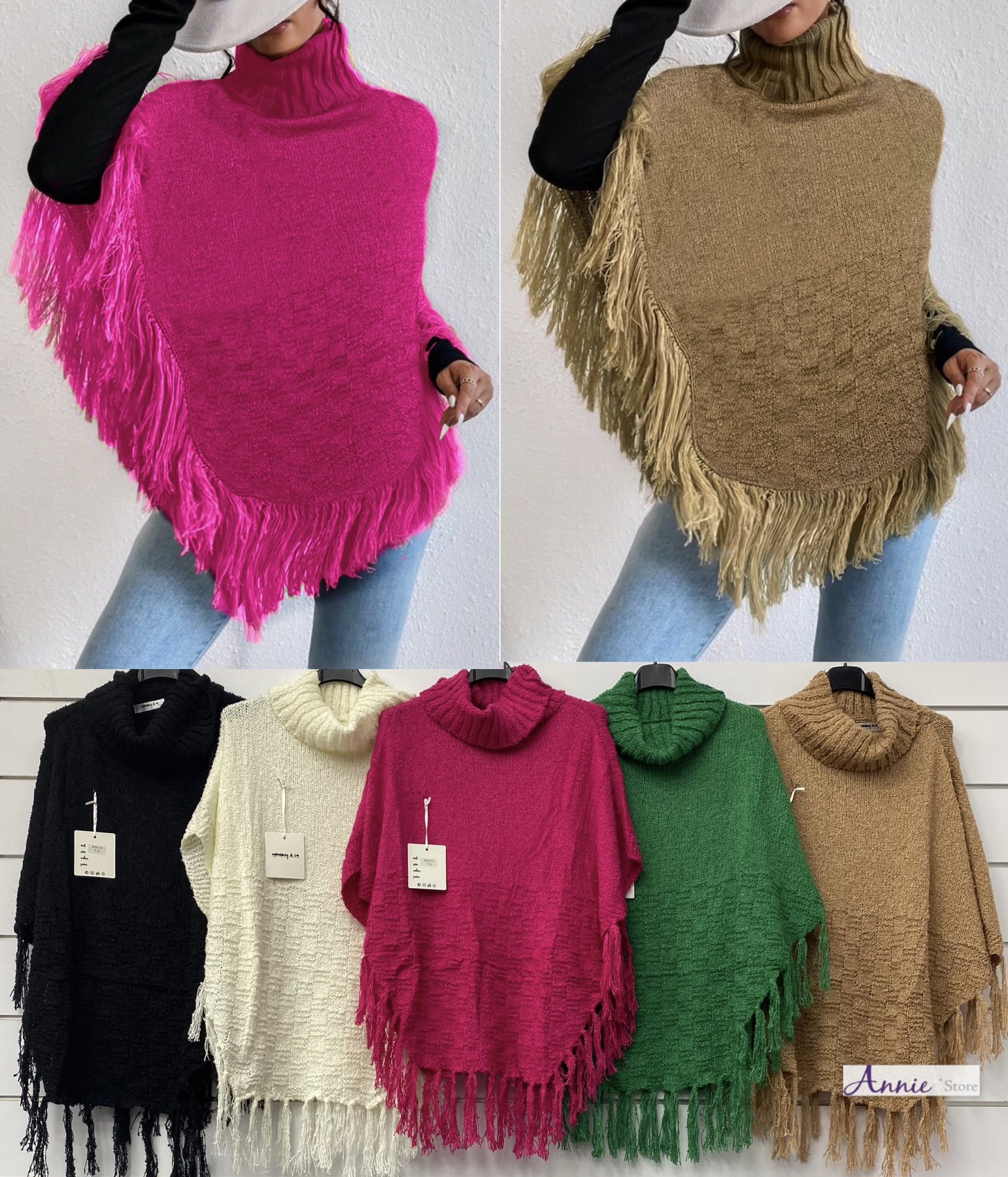 Sweter damskie 3065 Mix KOLOR   Standard (Towar włoskie) 1
