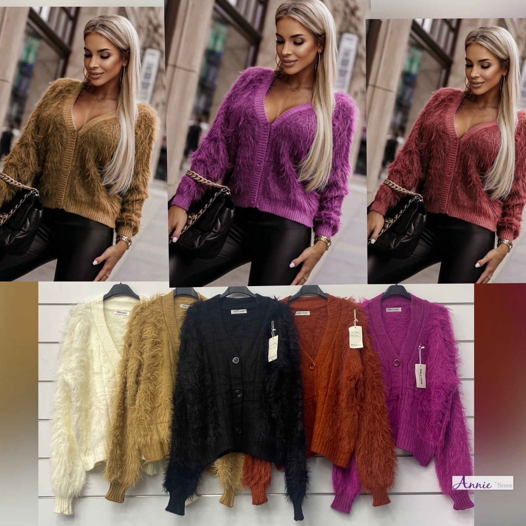 Sweter damskie 3067 Mix KOLOR   Standard (Towar włoskie) 1