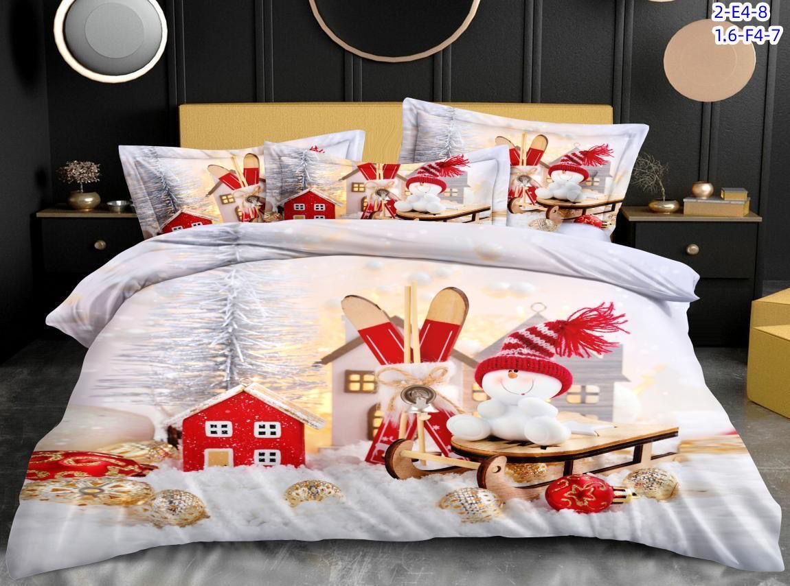 Komplet pościeli 4 części 3082 1 kolor  200x220cm