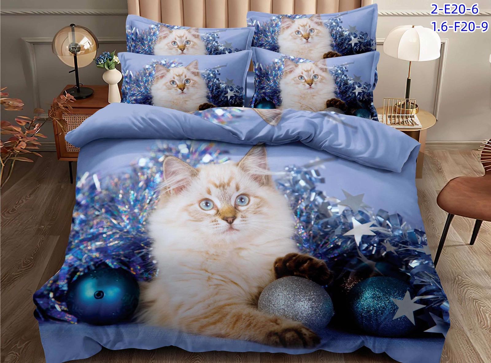 Komplet pościeli 4 części 3086 1 kolor  200x220cm