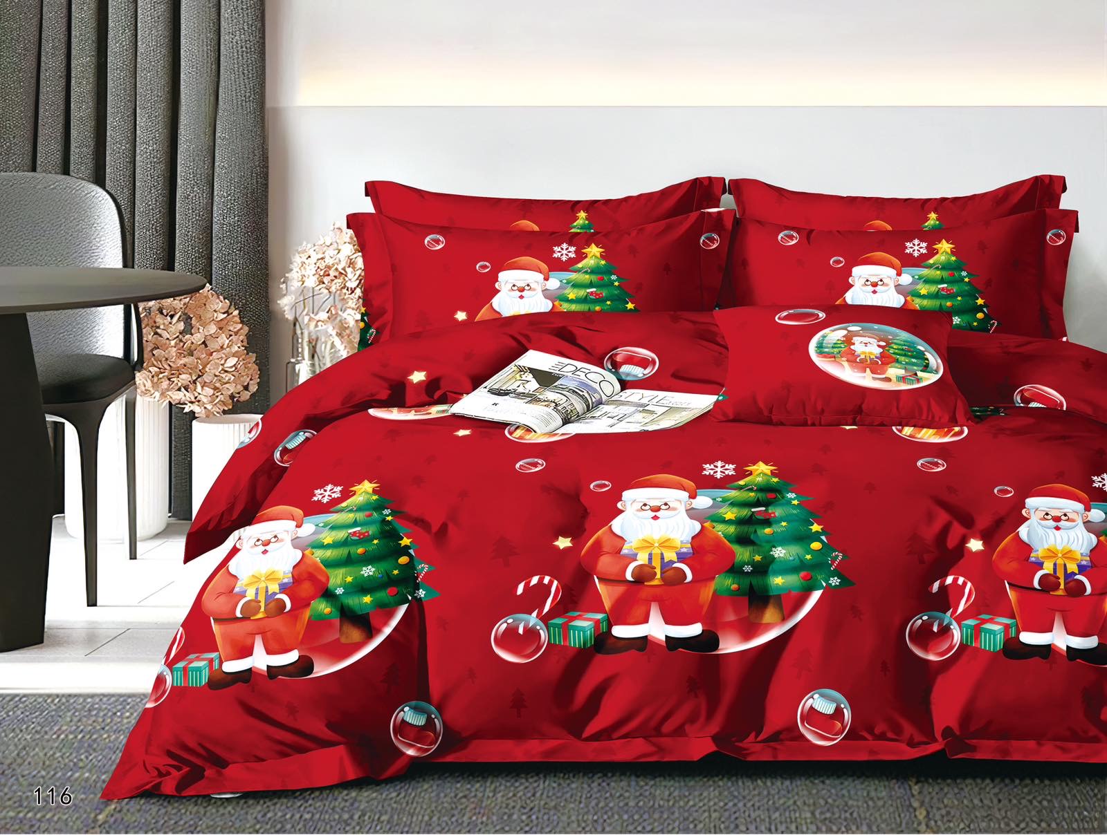 Komplet pościel 4 części 3097 1 kolor  160x200cm