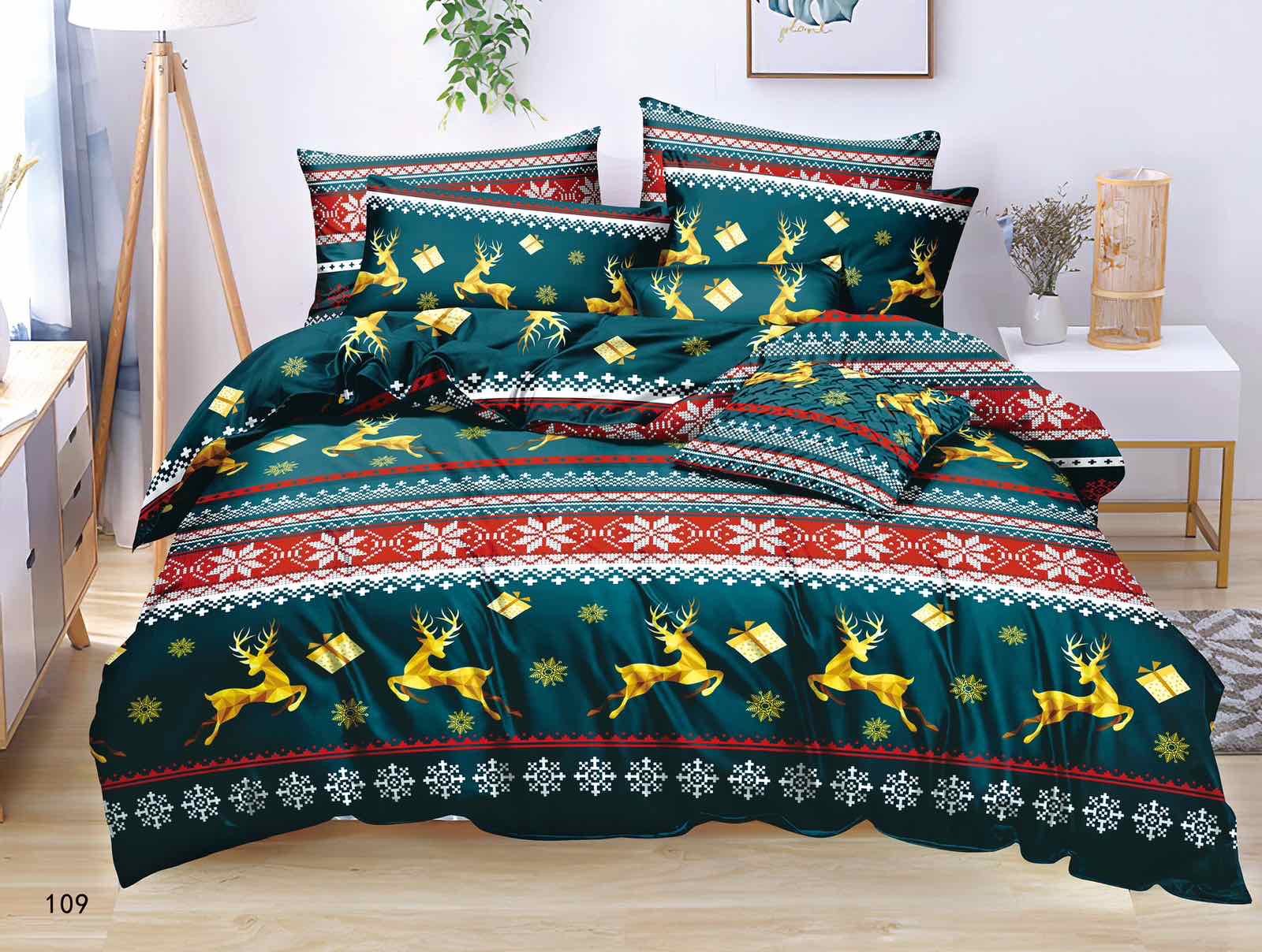 Komplet pościel 4 części 3109 1 kolor  200x220cm 1