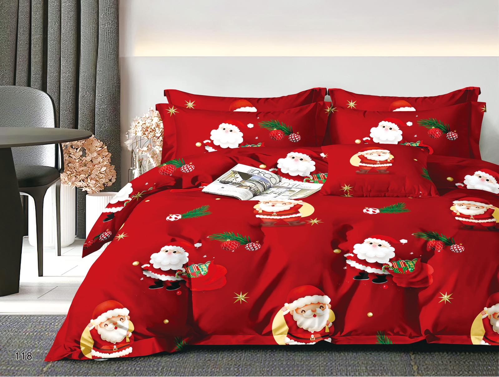 Komplet pościel 4 części 3112 1 kolor  200x220cm