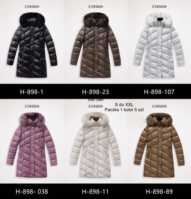 Płaszcze damskie H-898 1 kolor  S-2XL 1