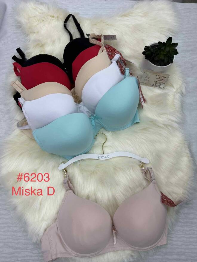 Biustonosze damskie 6203 1 kolor  D