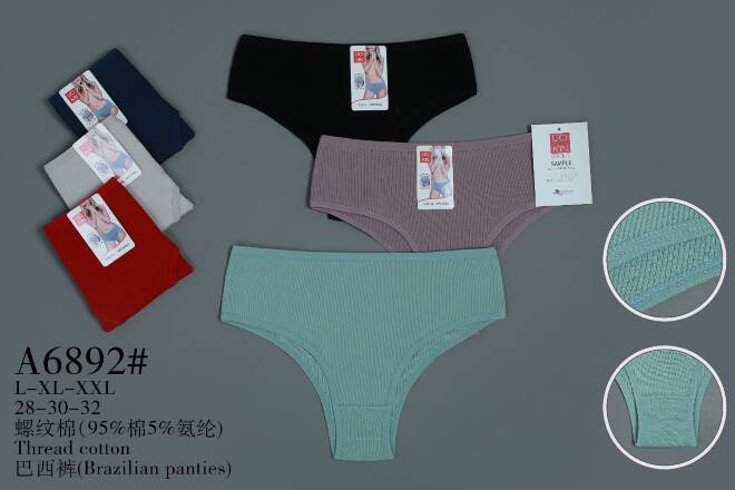 Majtki damskie A6892 Mix KOLOR  L-2XL