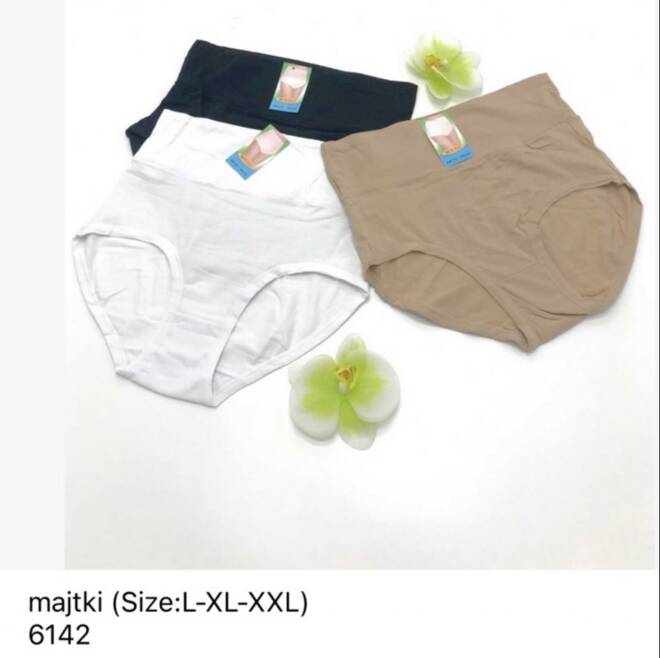 Majtki damskie 6142 Mix KOLOR  L-2XL