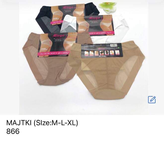 Majtki damskie 866 Mix KOLOR  M-XL 1