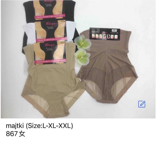 Majtki modelujące damskie 867 Mix KOLOR  L-2XL