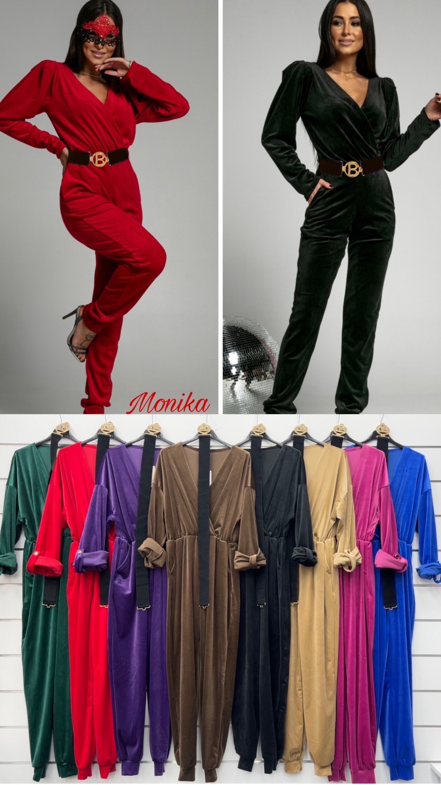 Kombinezon damskie 3545 Mix KOLOR  Standard (Towar włoskie)