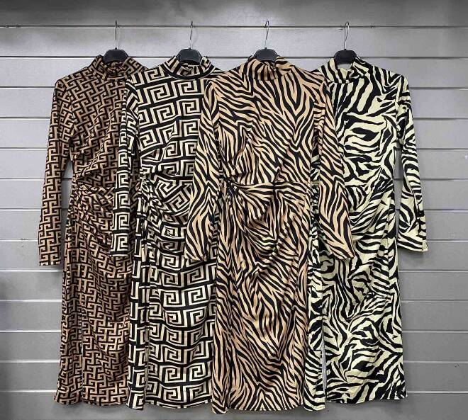 Sukienka damskie 3570 Mix KOLOR  Standard (Towar włoskie) 1