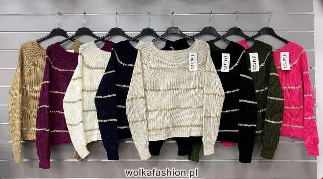 Sweter damskie 3577 Mix KOLOR  Standard (Towar włoskie)