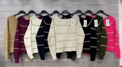 Sweter damskie 3577 Mix KOLOR  Standard (Towar włoskie)