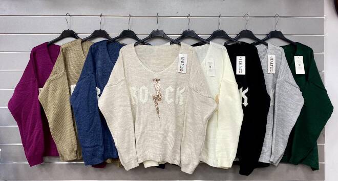 Sweter damskie 3579 Mix KOLOR  Standard (Towar włoskie) 1