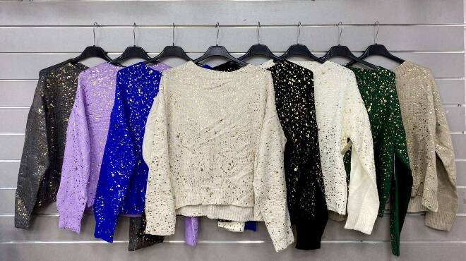 Sweter damskie 3584 Mix KOLOR  Standard (Towar włoskie)