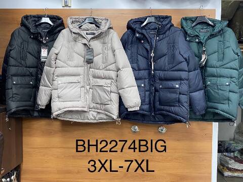 Kurtka zimowa damskie BH2274BIG 1 kolor 3XL-7XL
