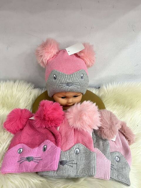 Czapka  dziewczęca 4102 Mix kolor Standard